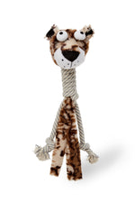 Voir l’image dans la galerie, BüD'z - Jouet Jaguar à Long Cou en Peluche avec Corde pour Chiens, 38 cm
