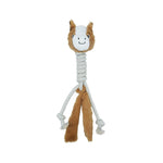 Voir l’image dans la galerie, BüD'z - Jouet Cheval à Long Cou avec Corde en Peluche pour Chiens, 42 cm