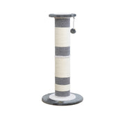 BüD'z - Griffoir en Sisal et Tapis Gris pour Chats(39 x 39 x 81 cm)