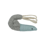 Voir l’image dans la galerie, BüD'z - Jouet Crevette en Tissu Recyclé et Herbe à Chat, 12.5 cm