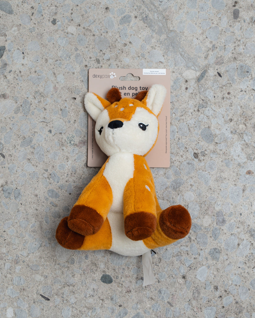 Dexypaws - Faon en Peluche avec Couineur - Jouet pour Chiens