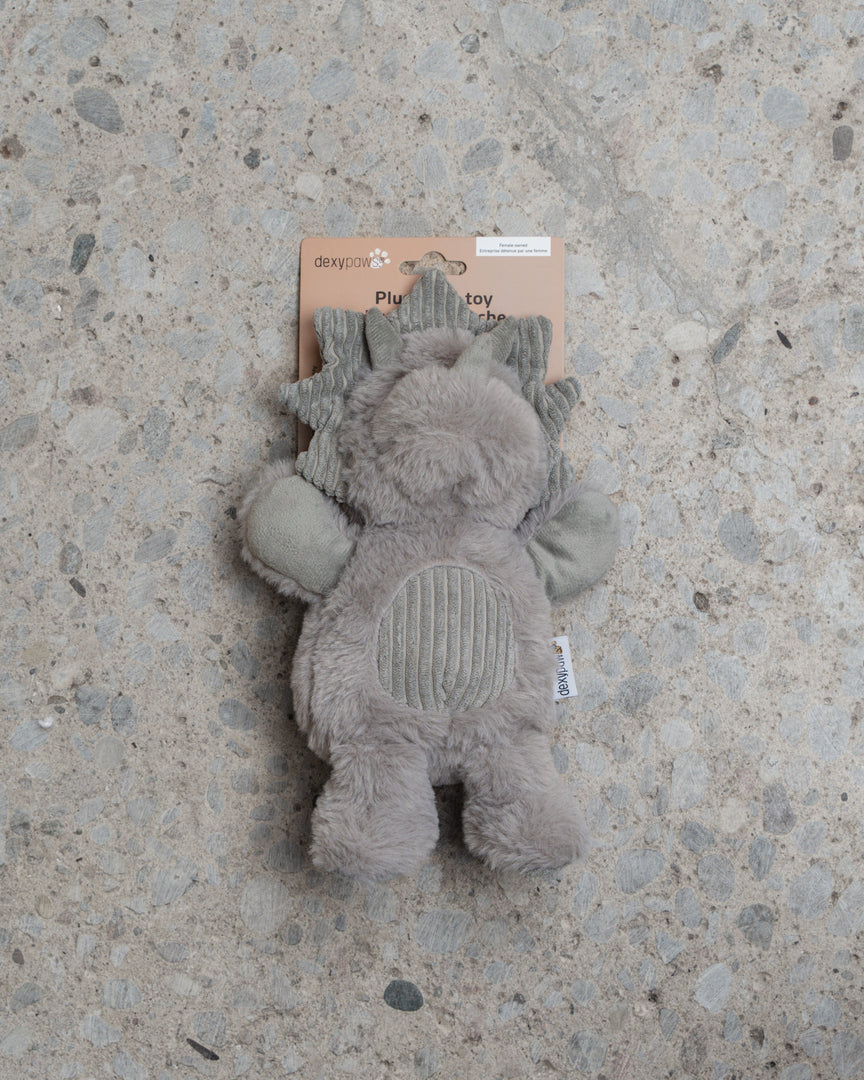 Dexypaws - Stégosaure en Peluche avec Couineur - Jouet pour Chiens