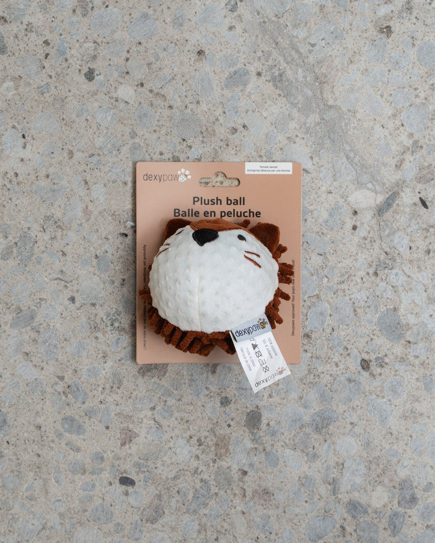 Dexypaws - Hérisson en Peluche avec Couineur et Balle Intégrée - Jouet pour Chiens