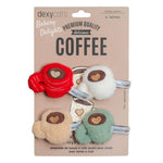 Voir l’image dans la galerie, Dexypaws - Ensemble de 4 Tasses à Café avec Herbe à Chat - Jouet en Peluche pour Chats