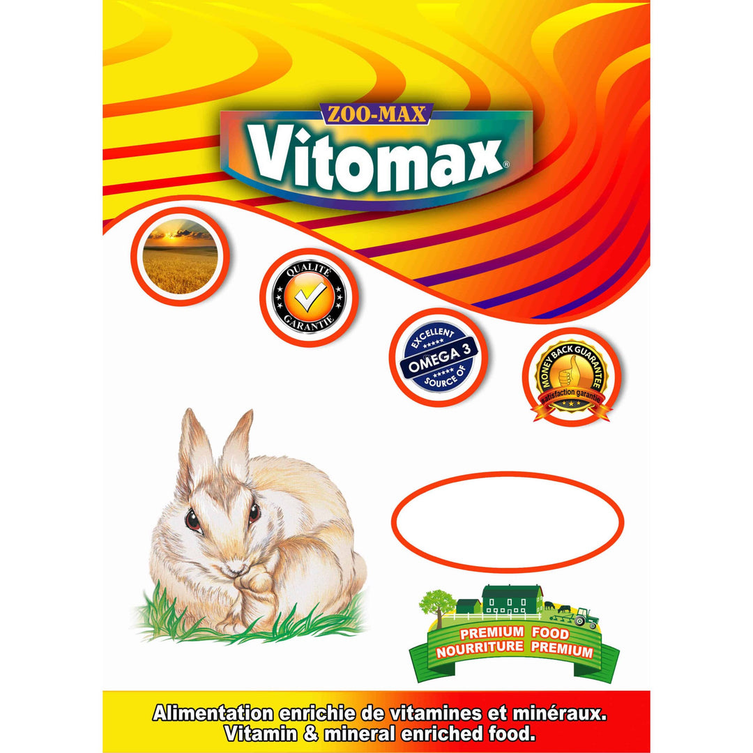 Zoo-Max Vitomax - Mélange Enrichi - Nourriture pour Lapins