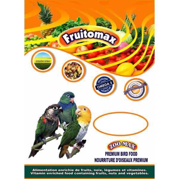 Zoo-Max Fruitomax - Conures et Petits Perroquets - Nourriture pour Perroquets