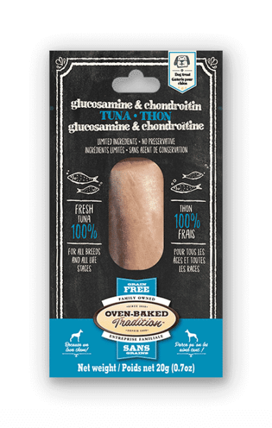 OBT Gâteries Chien Filet Thon, Glucosamine & Chondroïtine SG 20g