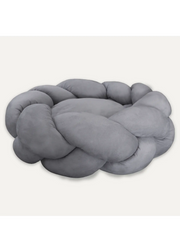 GOO-EEZ Lit Rond Suède Tressé Gris Clair 21.5