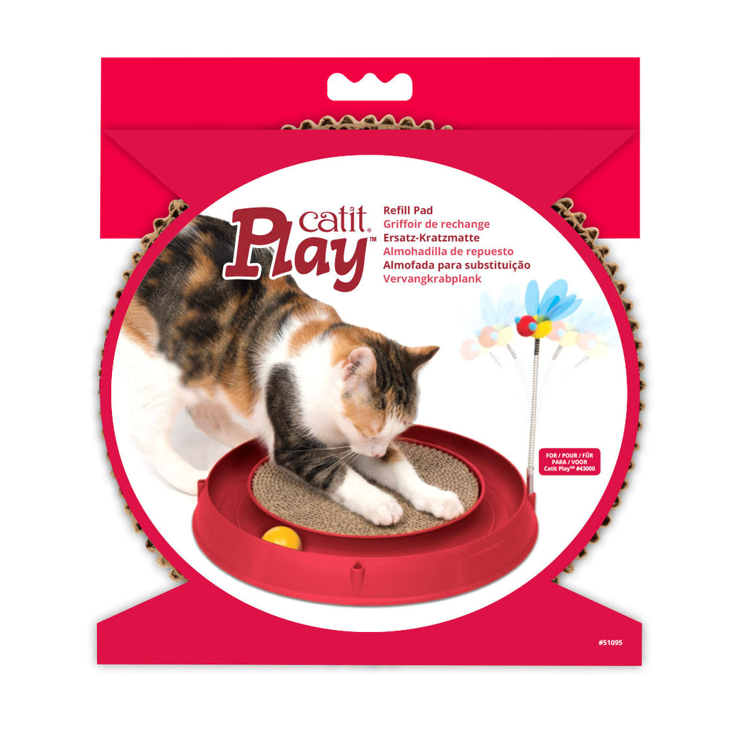 Catit Play - Griffoir de Rechange pour Circuit 3 en 1 avec Balle et Planche à Griffer