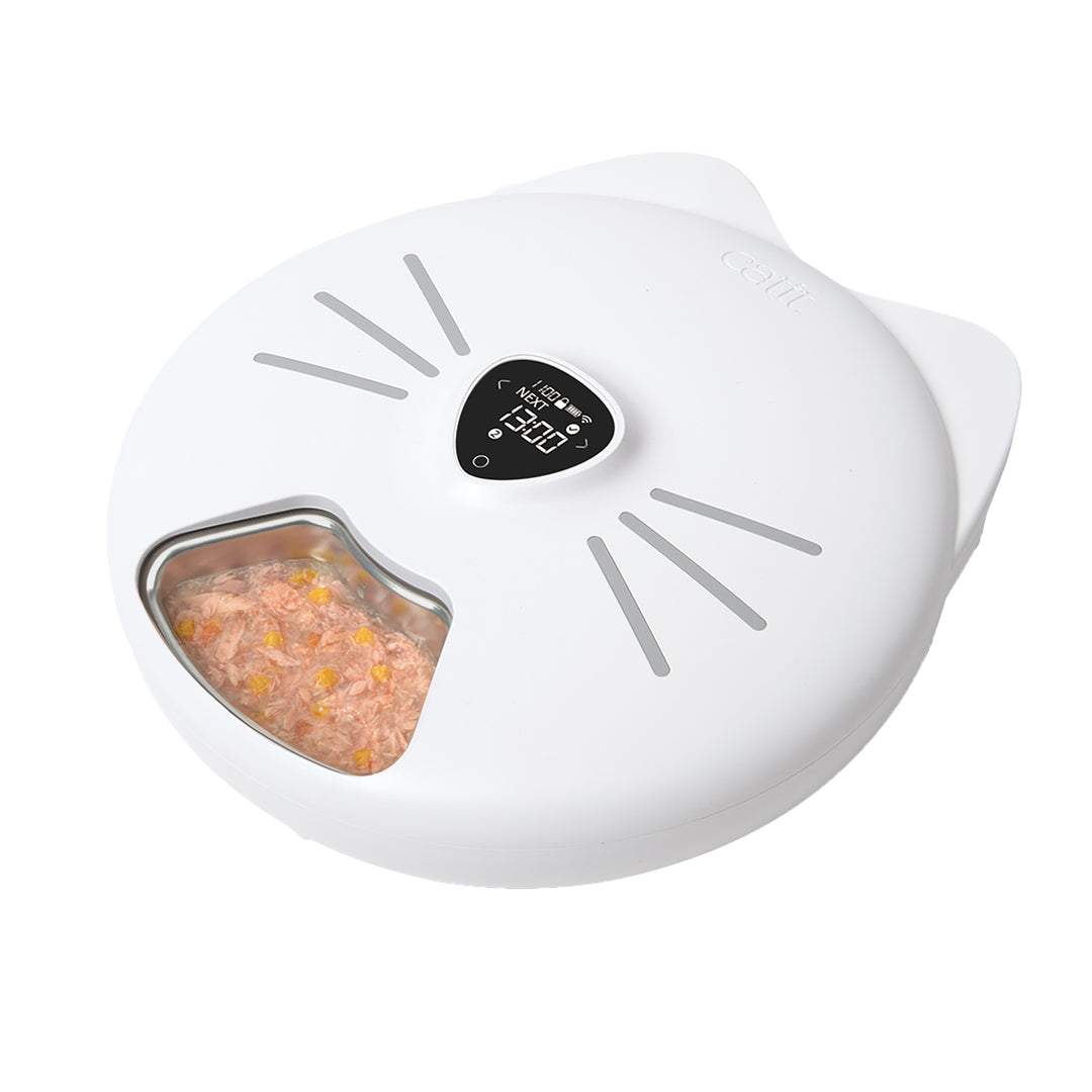 Catit PIXI - Distributeur Intelligent de 6 Repas - Distributeur de Nourriture pour Chats