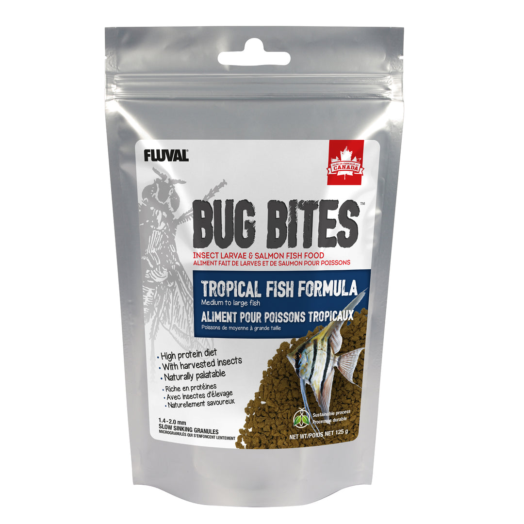 Fluval Bug Bites - Granulés pour Poissons Tropicaux - Nourriture pour Poissons