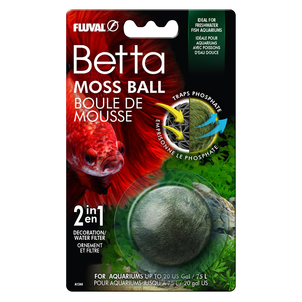Fluval Betta - Boule de Mousse - Plante pour Aquariums