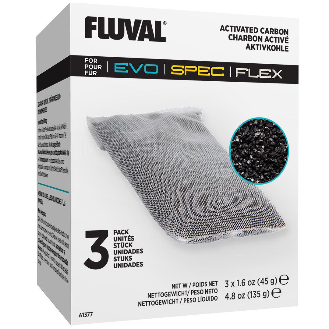 Fluval Spec - Charbon Activé de Rechange - Masse Filtrante pour Aquariums