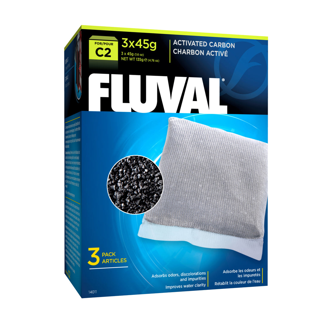 Fluval - Charbon Activé pour Filtre Série C - Masse Filtrante pour Aquariums