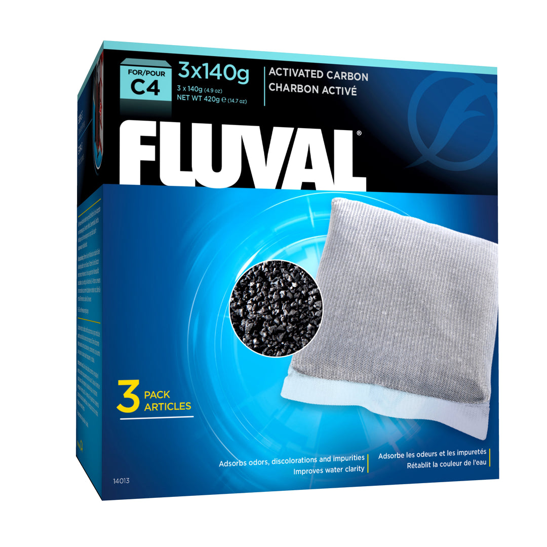 Fluval - Charbon Activé pour Filtre Série C - Masse Filtrante pour Aquariums