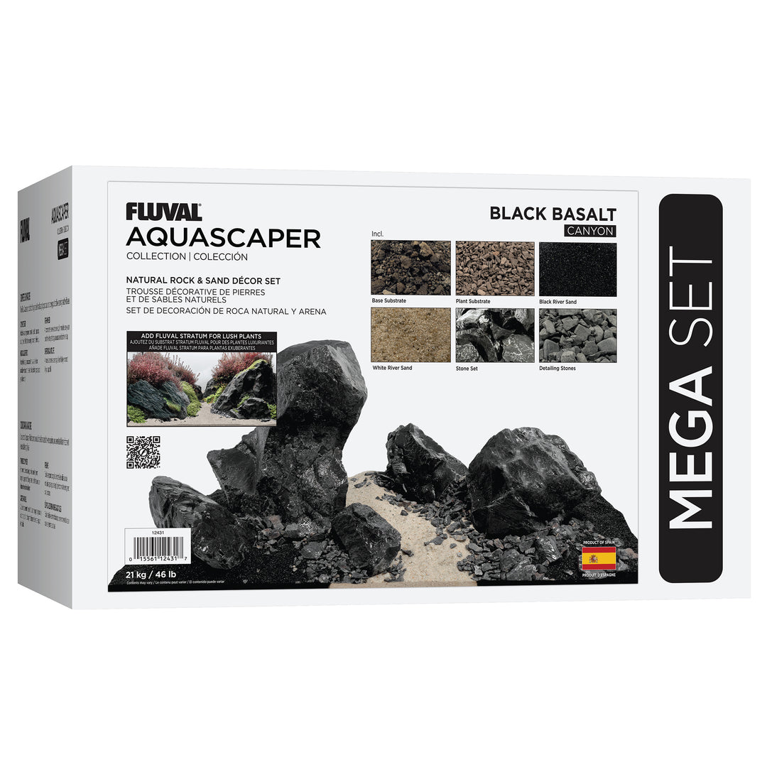 Fluval - Trousse Décorative Aquascaper de Pierres et Sables - Décoration pour Aquariums