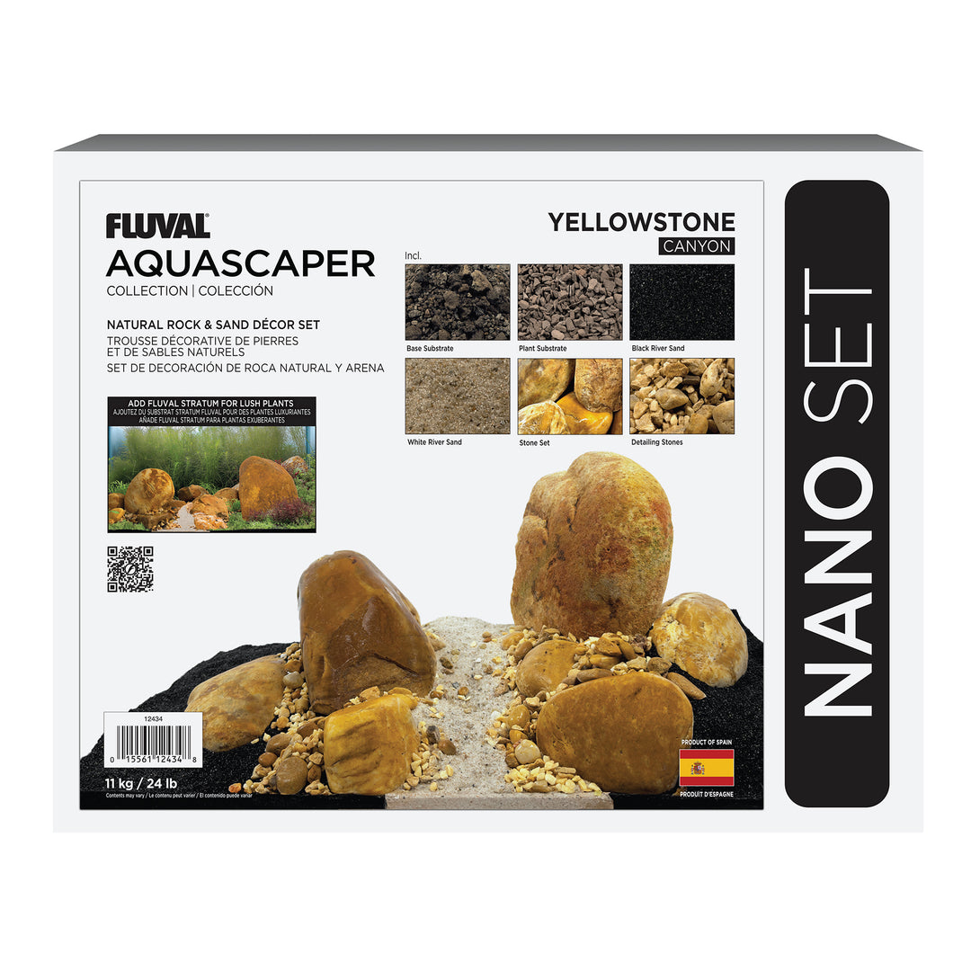 Fluval - Trousse Décorative Aquascaper de Pierres et Sables - Décoration pour Aquariums