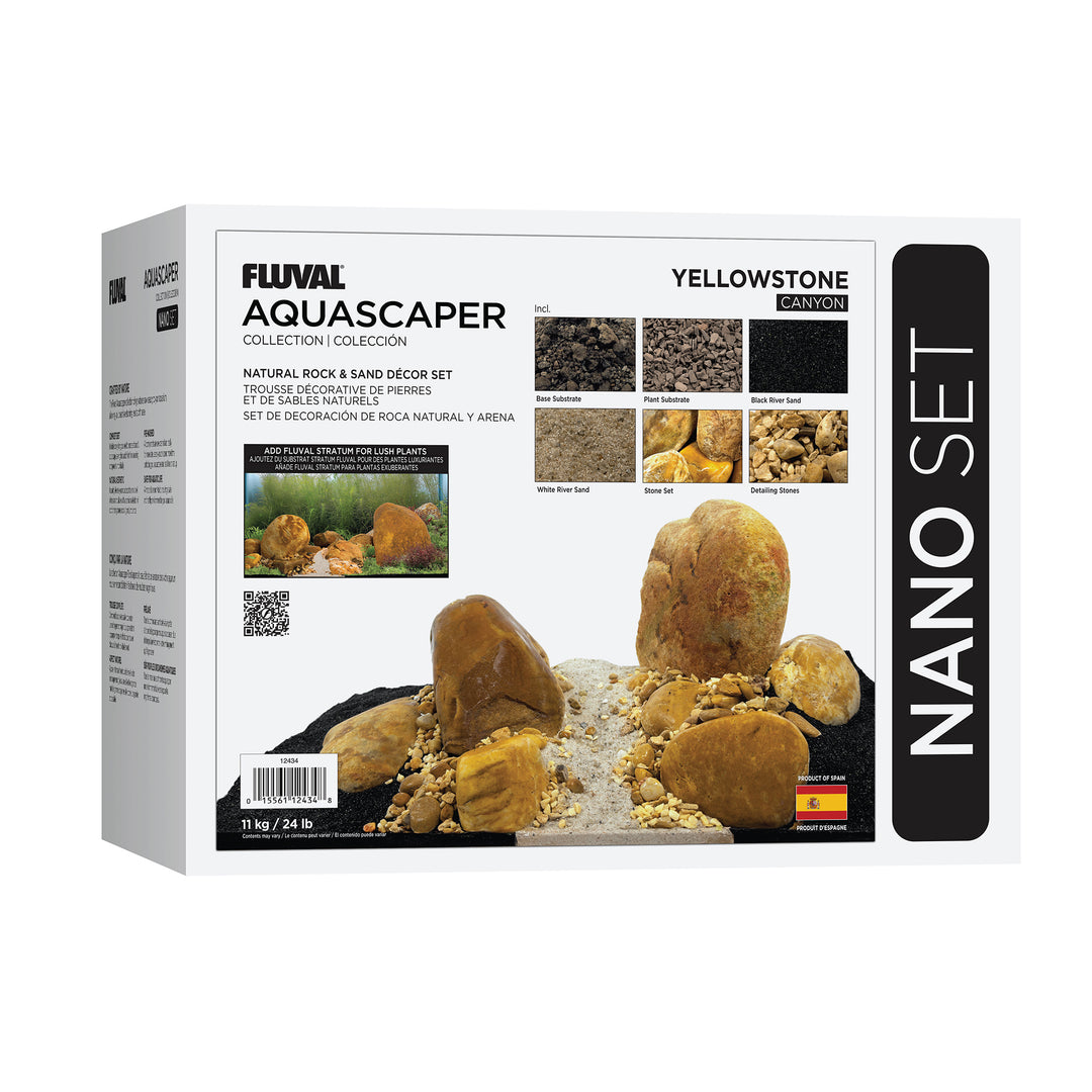 Fluval - Trousse Décorative Aquascaper de Pierres et Sables - Décoration pour Aquariums