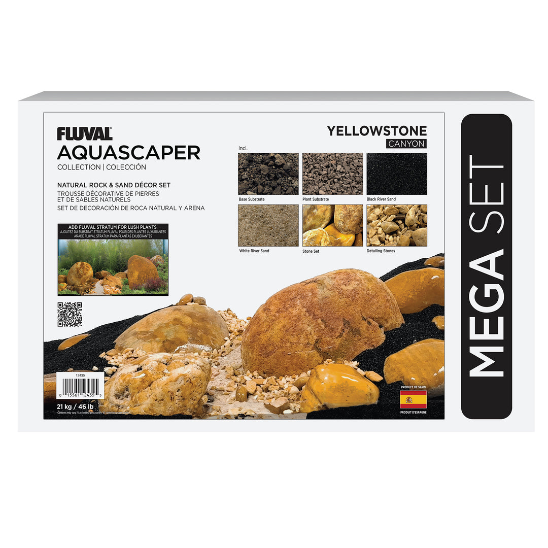 Fluval - Trousse Décorative Aquascaper de Pierres et Sables - Décoration pour Aquariums