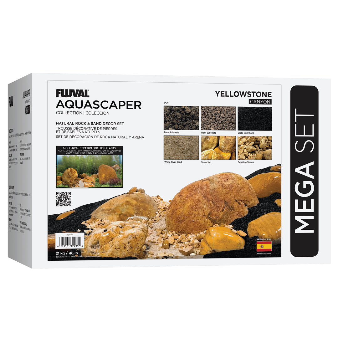 Fluval - Trousse Décorative Aquascaper de Pierres et Sables - Décoration pour Aquariums