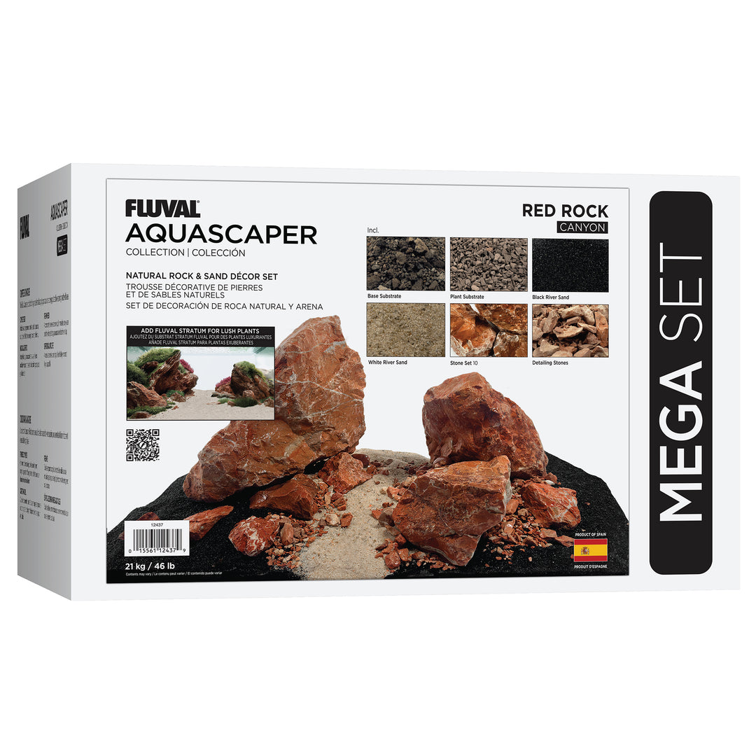 Fluval - Trousse Décorative Aquascaper de Pierres et Sables - Décoration pour Aquariums