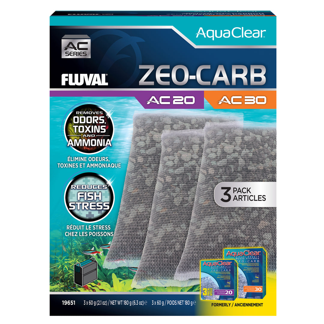 Fluval AquaClear - Zeo-Carb - Masse Filtrante pour Aquariums