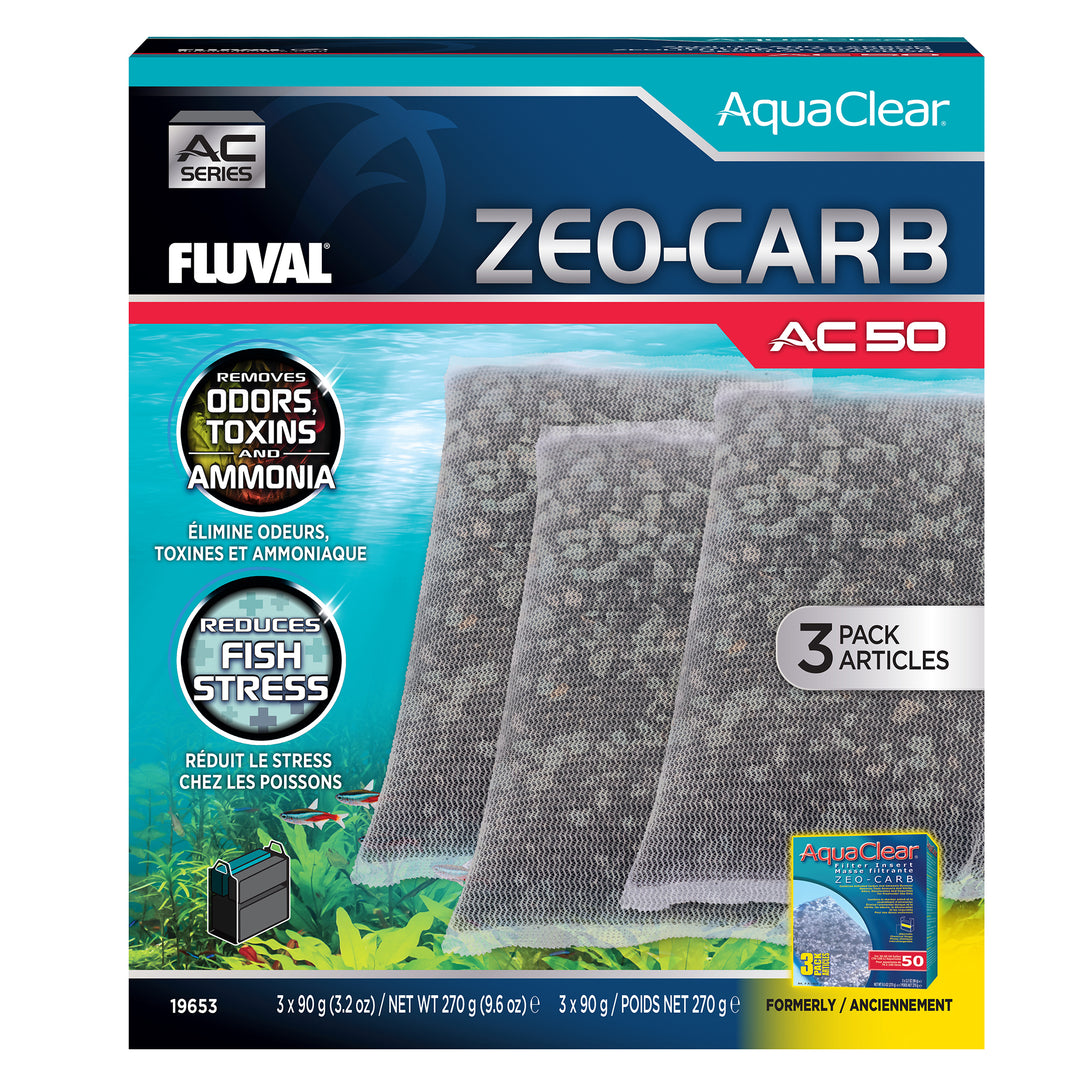 Fluval AquaClear - Zeo-Carb - Masse Filtrante pour Aquariums