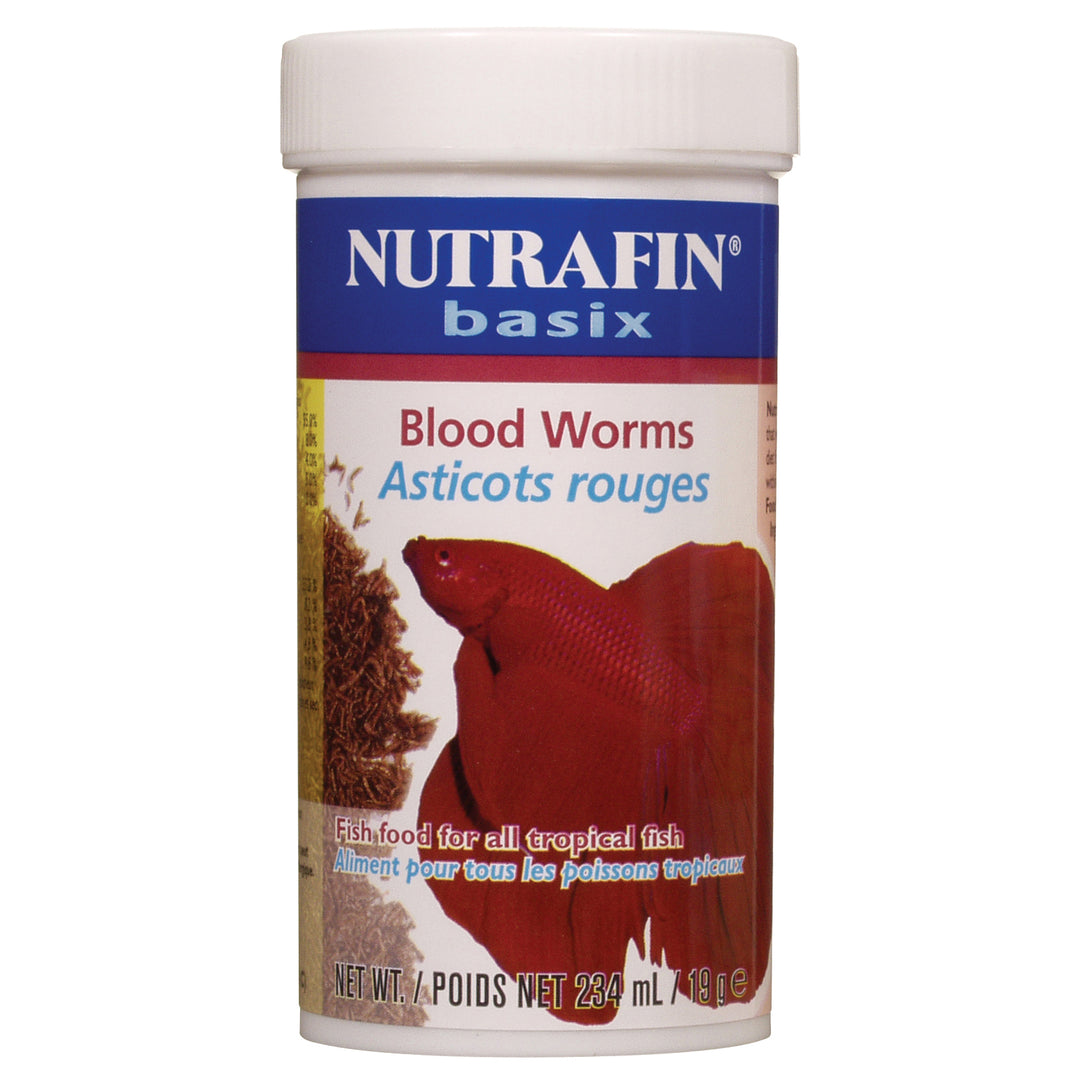 Nutrafin Basix - Asticots Rouges Lyophilisés - Nourriture pour Poissons