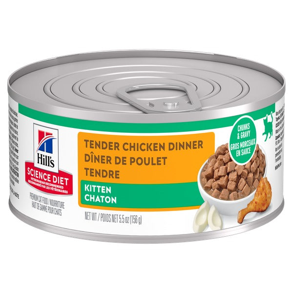 Hill's Science Diet - Chaton Pâté de Poulet Tendre - Nourriture Humide pour Chats