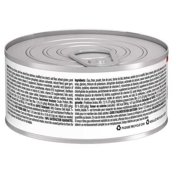 Hill's Science Diet - Chat Senior 7+ Pâté de Thon - Nourriture Humide pour Chats