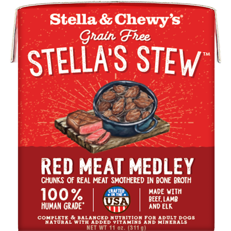 Stella & Chewy's - Chien Ragoût de Viande Rouge - Nourriture Humide Sans Grains pour Chiens