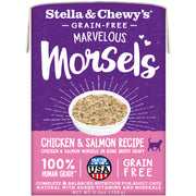 Stella & Chewy's Marvelous Morsels - Chat Morceaux de Poulet et Saumon dans un Bouillon - Nourriture Humide Sans Grains pour Chats en Tetra Pak