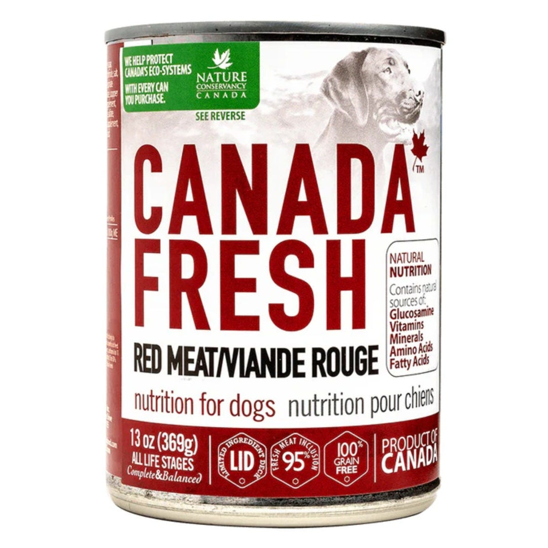 Canada Fresh - 95% Viande Rouge - Nourriture Humide en Pâté à Ingrédients Limités pour Chiens