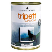 Tripett - Tripes Vertes de Boeuf et Venaison - Nourriture Humide Sans Grains en Pâté pour Chiens