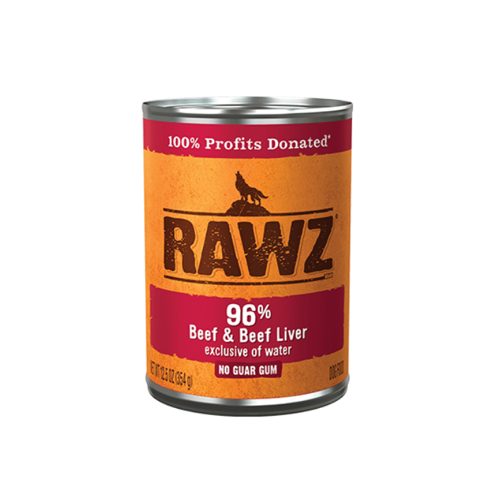 Rawz - 96% Boeuf et Foie de Boeuf - Nourriture Humide en Pâté pour Chiens