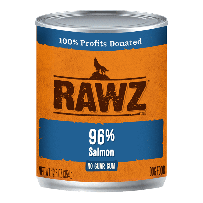 Rawz - 96% Saumon - Nourriture Humide en Pâté pour Chiens