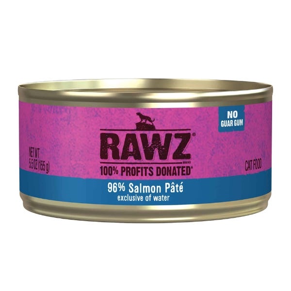 Rawz - Pâté 96% Saumon - Nourriture Humide pour Chats