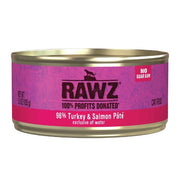 Rawz - Pâté 96% Dinde et Saumon - Nourriture Humide pour Chats