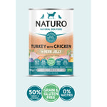 Voir l’image dans la galerie, Naturo - Dinde et Poulet en Gelée aux Herbes - Nourriture Humide Sans Grains pour Chiens Adultes 1-7 Ans en Sachet