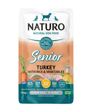 Naturo Mini - Dinde, Riz et Légumes - Nourriture Humide pour Chiens Seniors 8+ Ans en Sachet