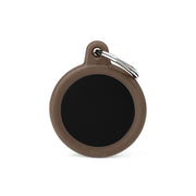 MFC Hushtag Cercle Aluminium L Noir/Caoutchou Brun
