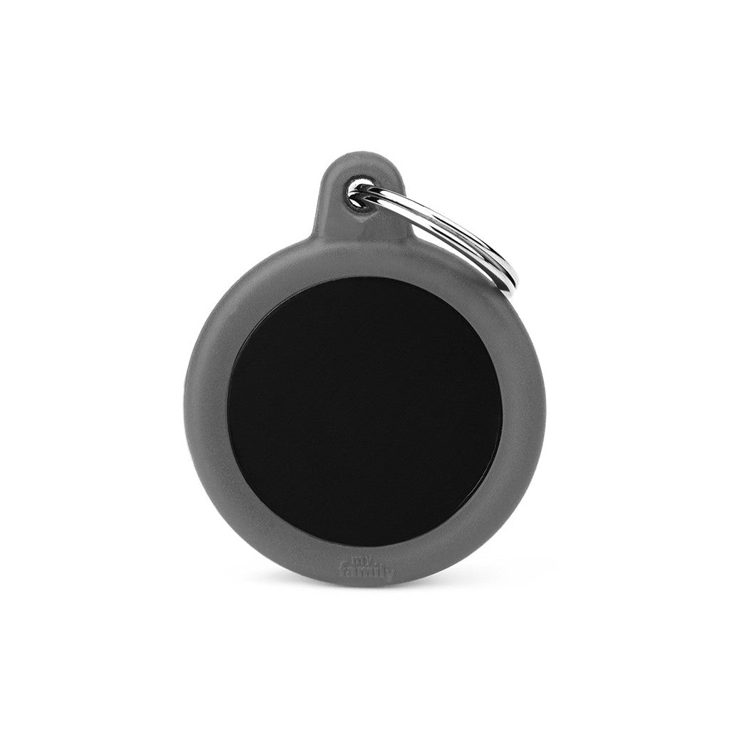 MFC Hushtag Cercle Aluminium L Noir/Caoutchou Gris