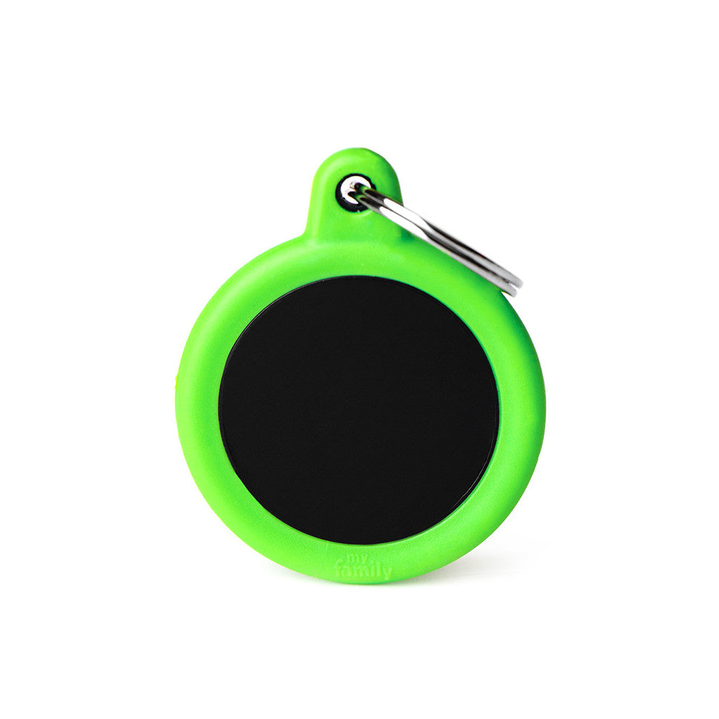 MFC Hushtag Cercle Aluminium L Noir/Caoutchou Vert