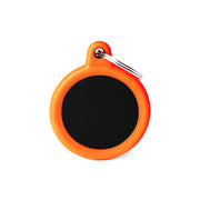 MFC Hushtag Cercle Aluminium L Noir/Caoutchou Orange