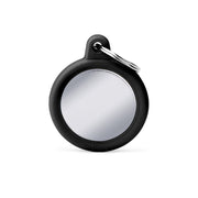 MFC Hushtag Cercle Aluminium L Chromé/Caoutchou Noir