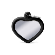 MFC Hushtag Coeur Aluminium L Chromé/Caoutchou Noir