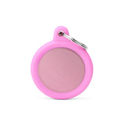 MFC Hushtag Cercle Aluminium L Rose/Caoutchou Rose