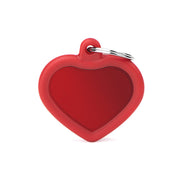MFC Hushtag Coeur Aluminium L Rouge/Caoutchou Rouge