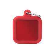 MFC Hushtag Carré Aluminium L Rouge/Caoutchou Rouge