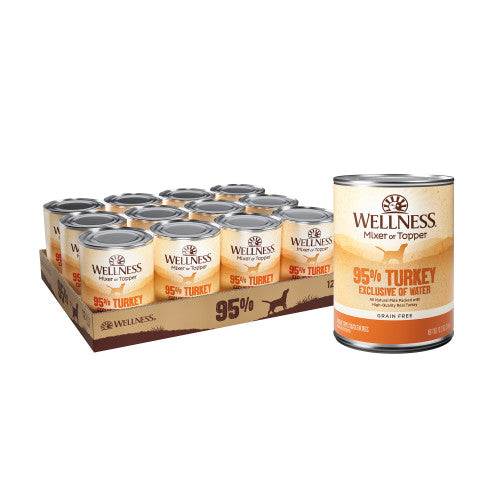 Wellness - Pâté 95% Dinde - Complément Alimentaire Sans Grains pour Chiens